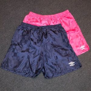 2 PAIR! Umbro Soccer / Workout Shorts